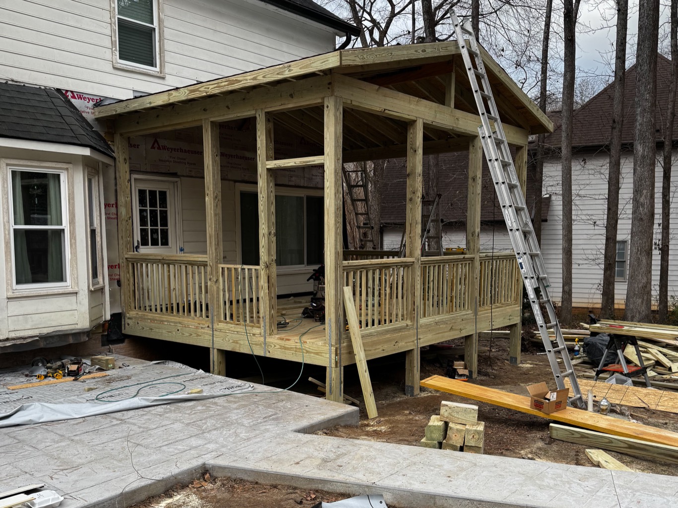 A Deck Torn Down, a Porch and a Friendship Built, photo 4